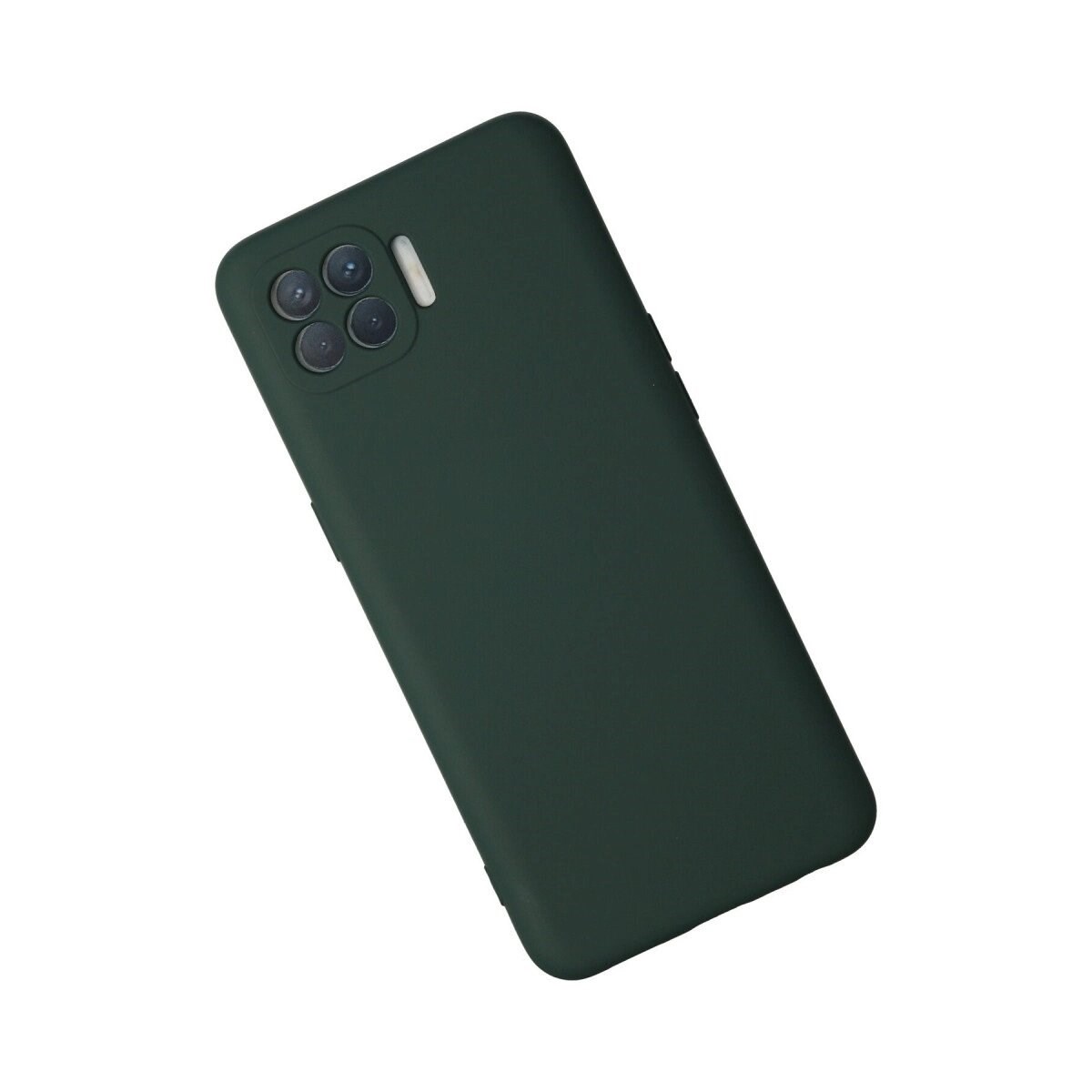 Oppo Reno 4 Lite Kılıf Nano İçi Kadife Silikon - Koyu Yeşil