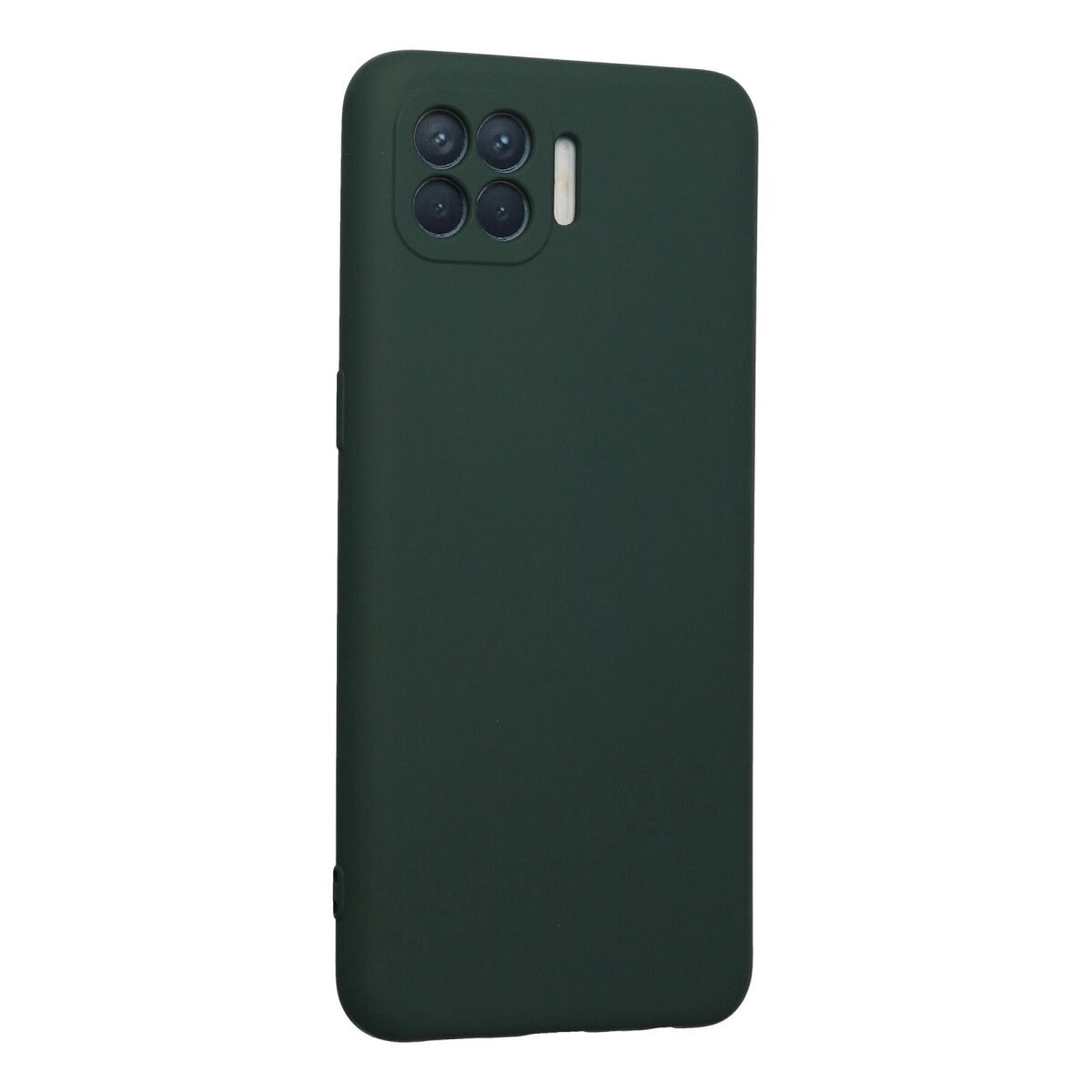 Oppo Reno 4 Lite Kılıf Nano İçi Kadife Silikon - Koyu Yeşil