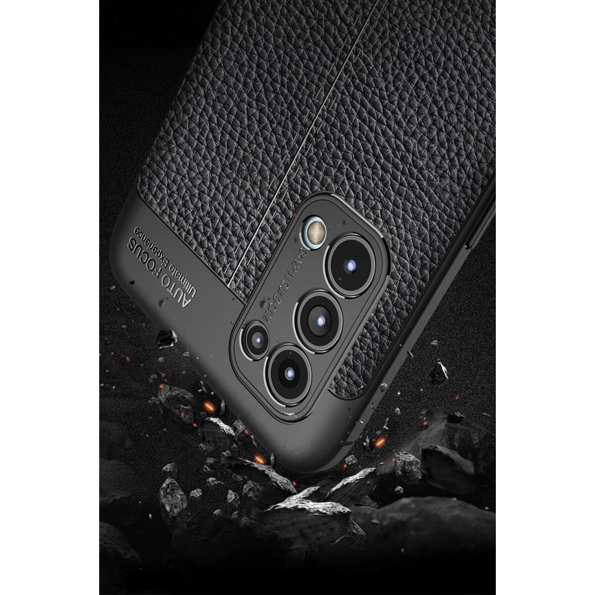 Oppo Reno 5 Kılıf Auto Focus Kapak - Kırmızı