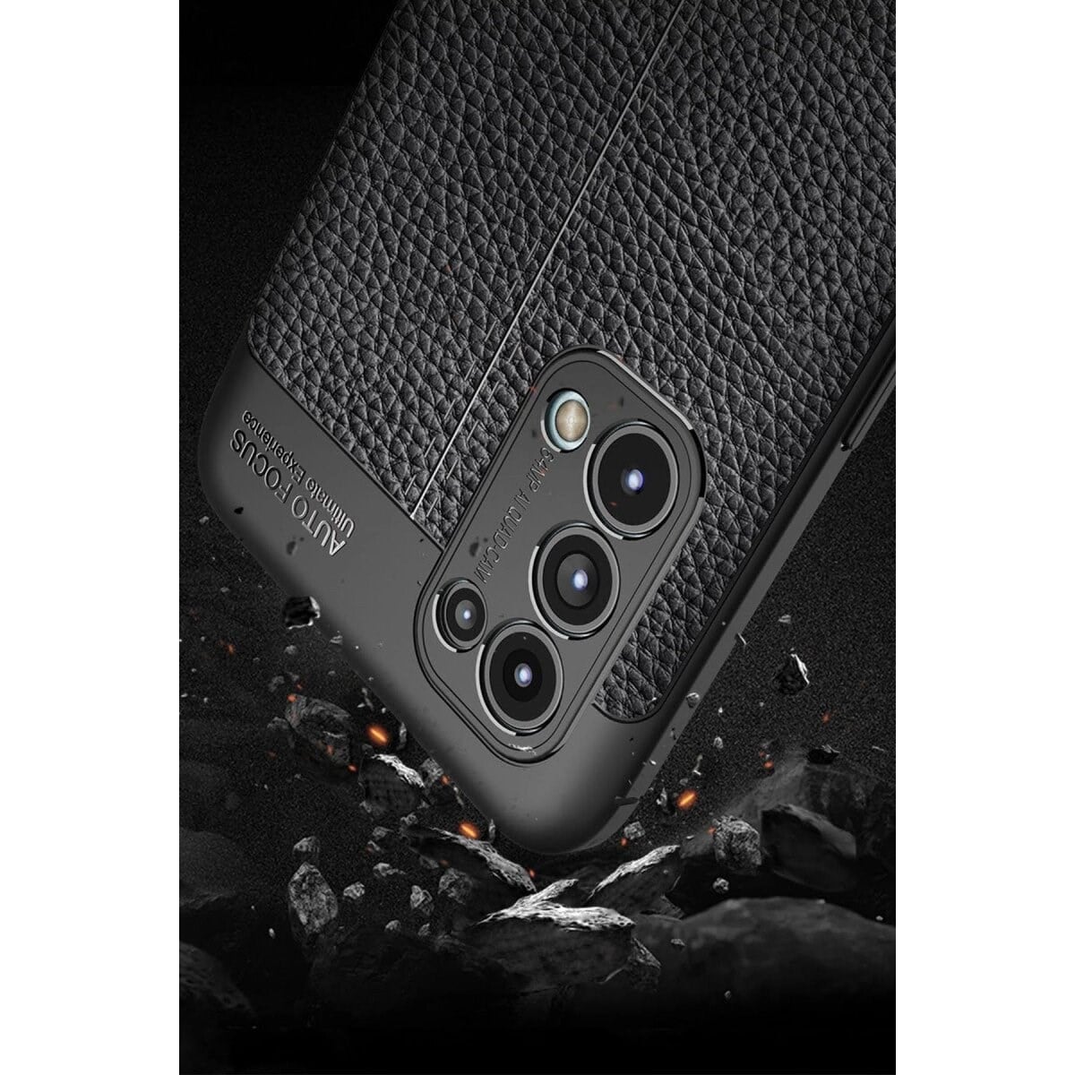 Oppo Reno 5 Kılıf Auto Focus Kapak - Siyah