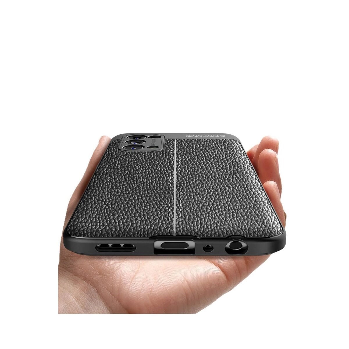Oppo Reno 5 Kılıf Auto Focus Kapak - Siyah
