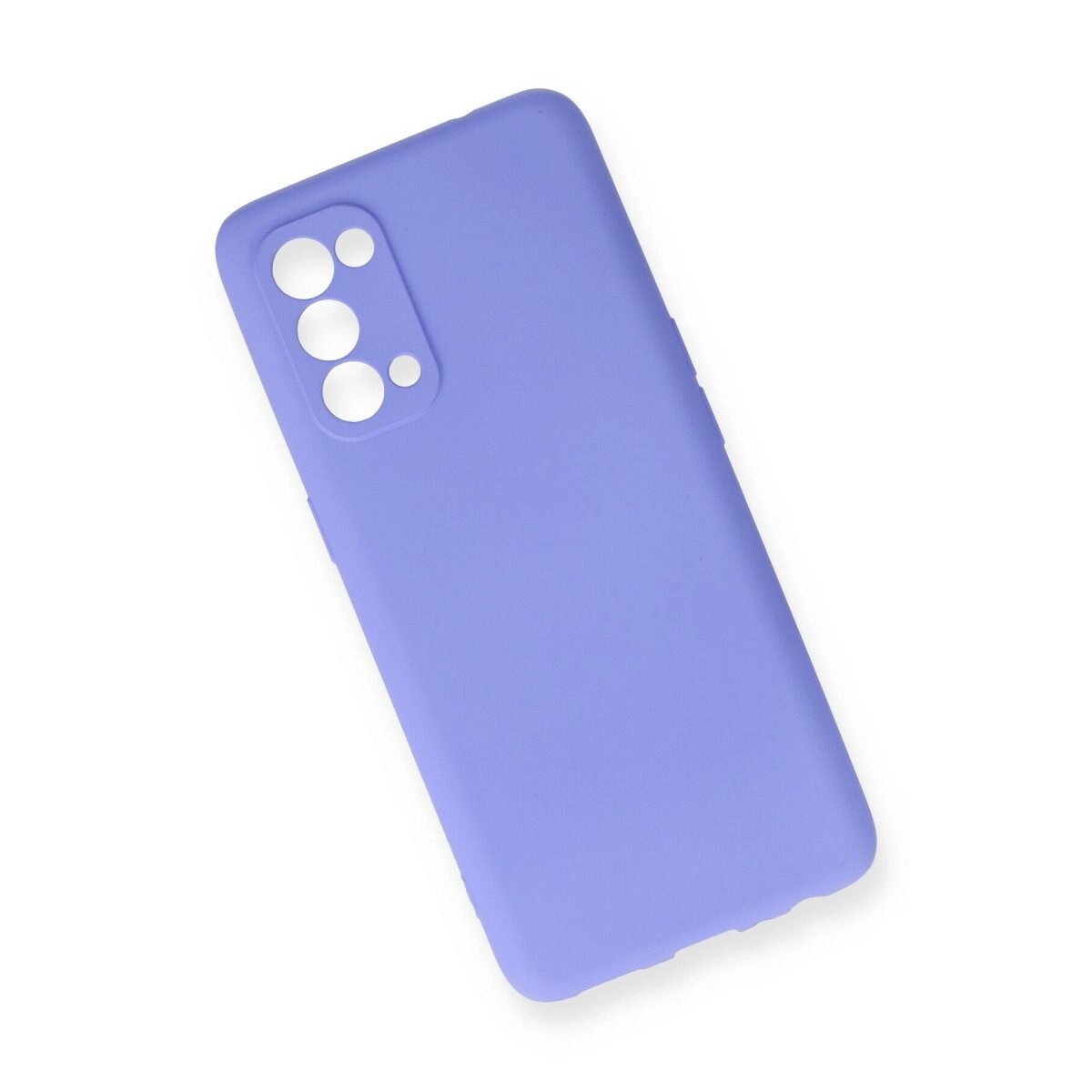 Oppo Reno 5 Kılıf First Silikon - Lila