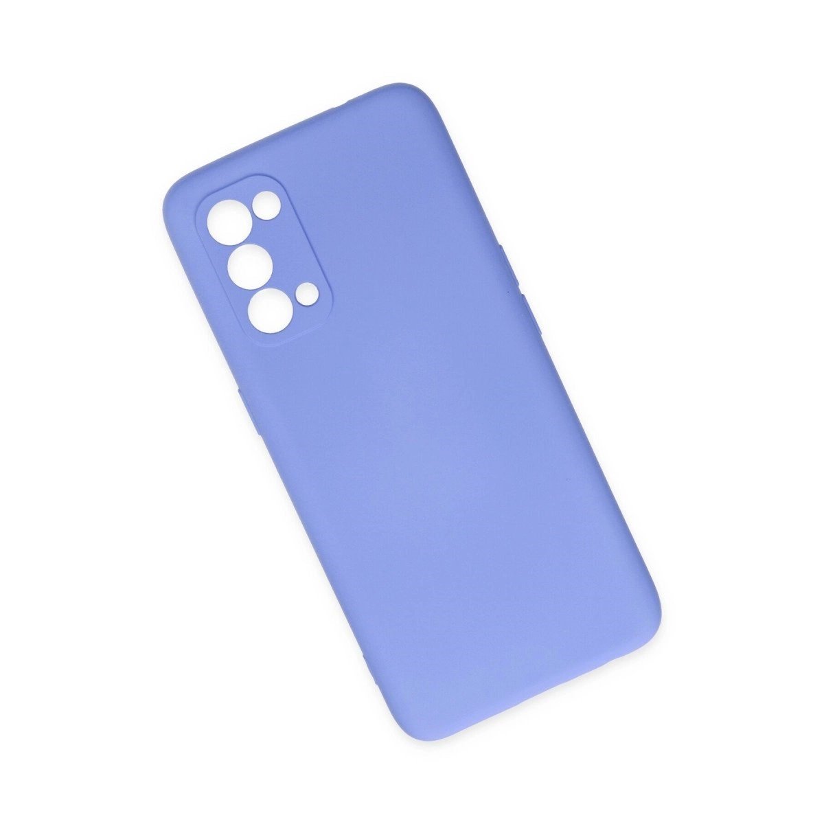 Oppo Reno 5 Kılıf Nano İçi Kadife Silikon - Lila