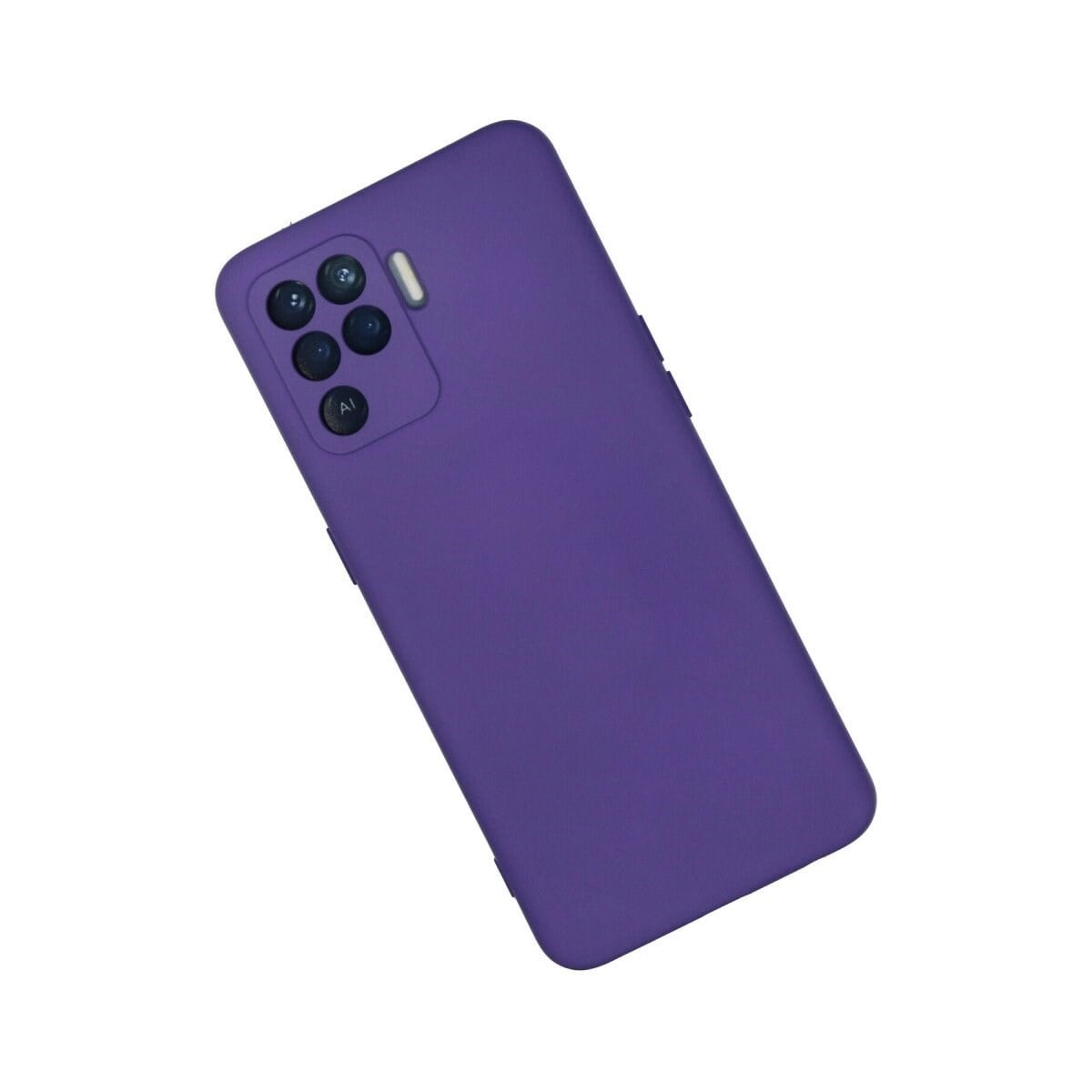 Oppo Reno 5 Lite Kılıf Nano İçi Kadife Silikon - Mor
