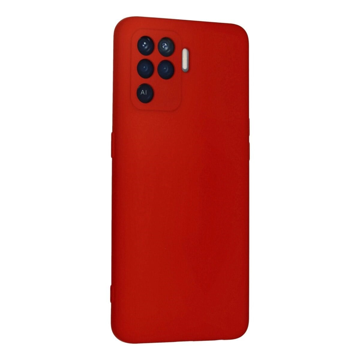 Oppo Reno 5 Lite Kılıf Nano İçi Kadife Silikon - Kırmızı