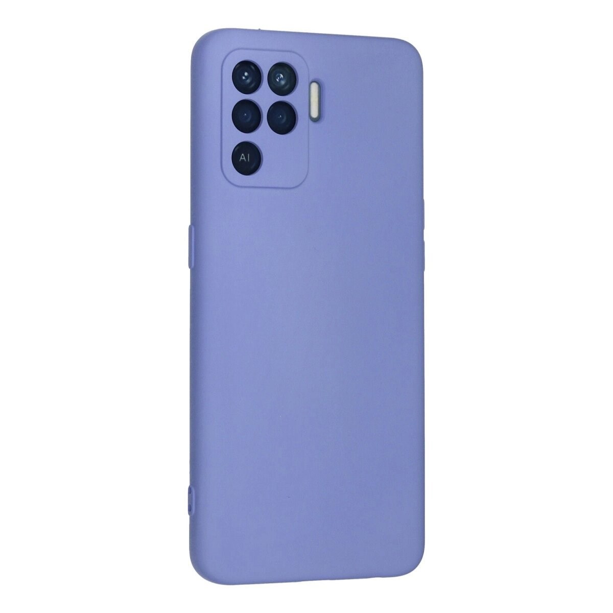 Oppo Reno 5 Lite Kılıf Nano İçi Kadife Silikon - Lila