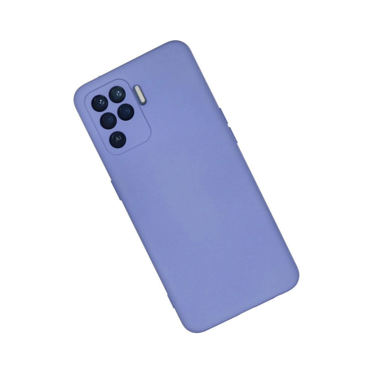 Oppo Reno 5 Lite Kılıf Nano İçi Kadife Silikon - Lila