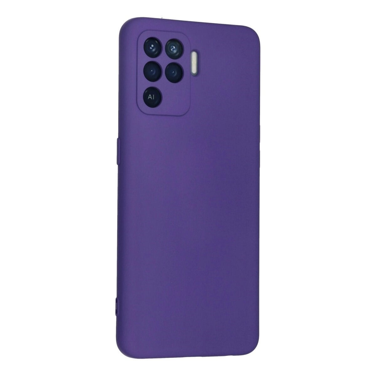 Oppo Reno 5 Lite Kılıf Nano İçi Kadife Silikon - Mor
