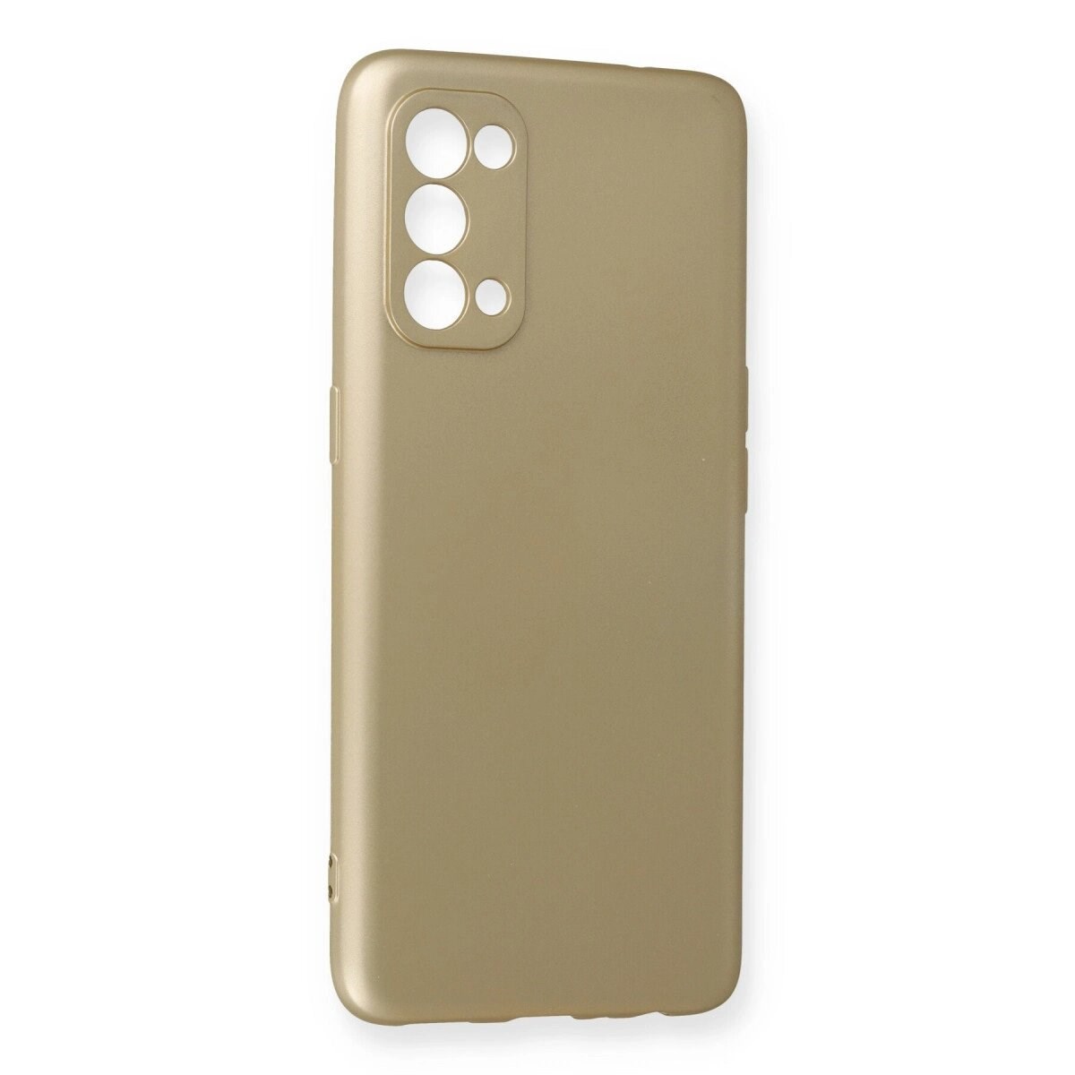 Oppo Reno 5 Pro Kılıf First Silikon - Gold