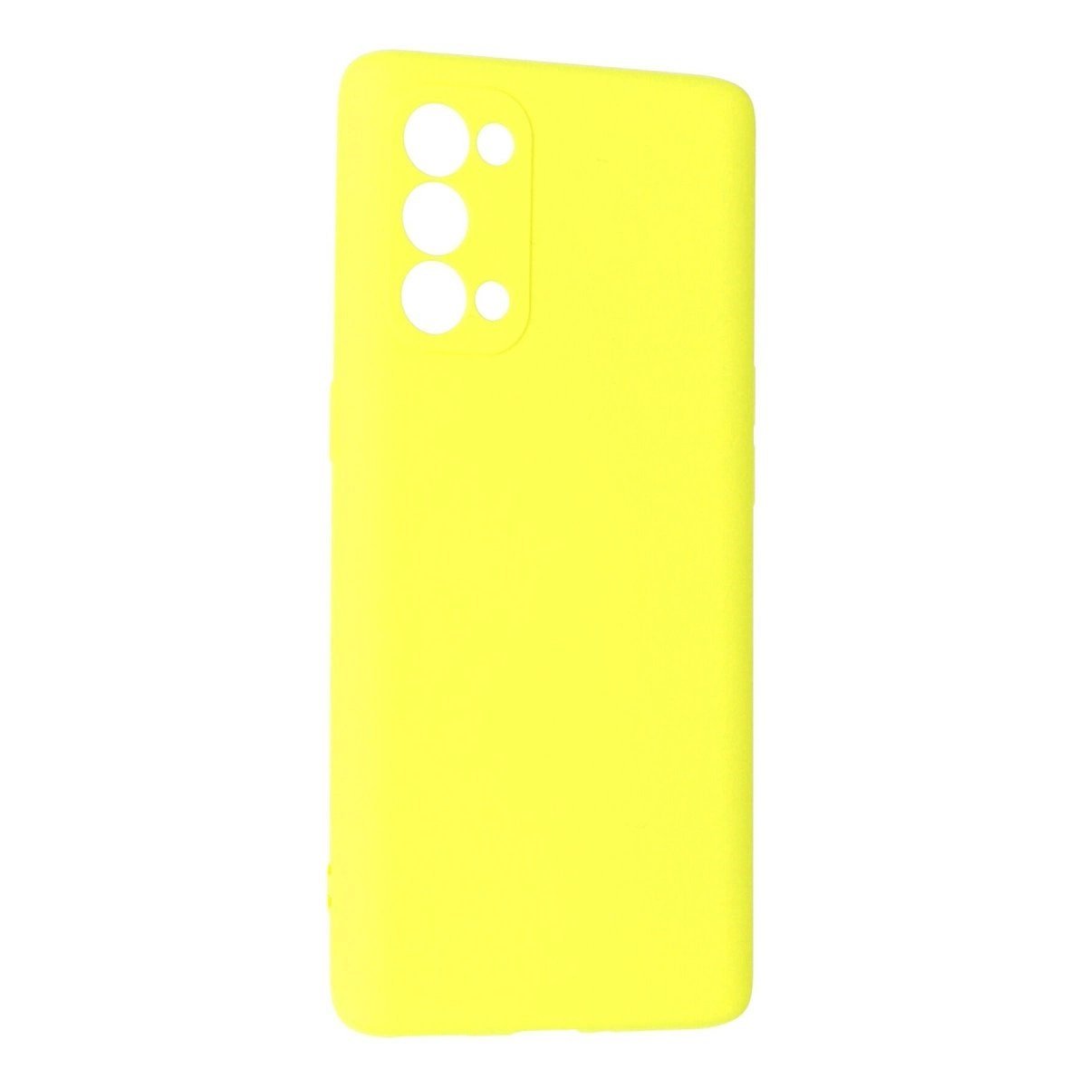 Oppo Reno 5 Pro Kılıf First Silikon - Sarı
