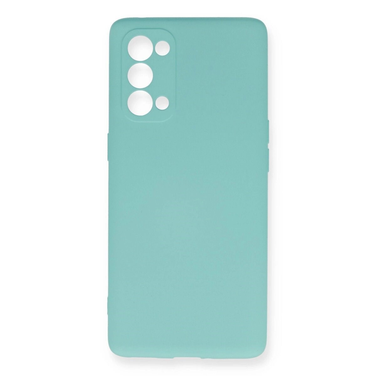 Oppo Reno 5 Pro Kılıf Nano İçi Kadife Silikon - Turkuaz