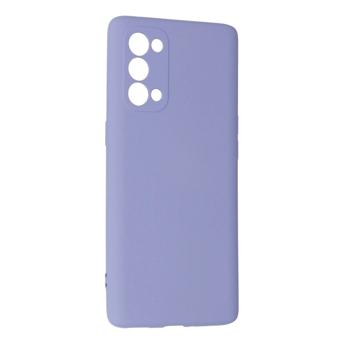 Oppo Reno 5 Pro Kılıf Nano İçi Kadife Silikon - Lila