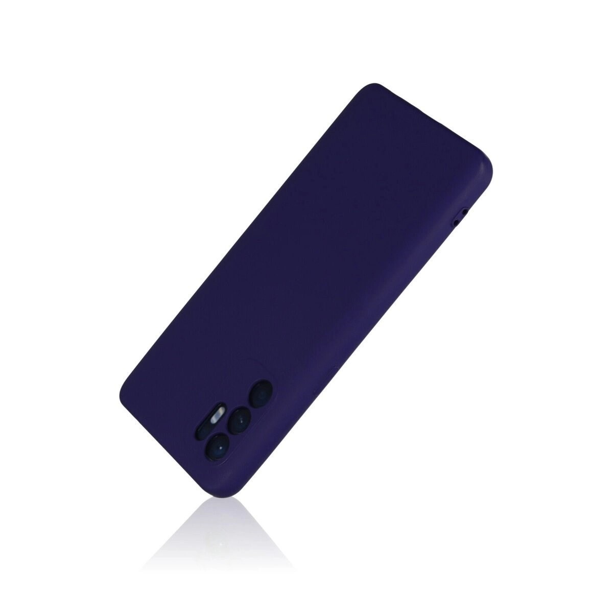 Oppo Reno 6 Kılıf Nano İçi Kadife Silikon - Mor