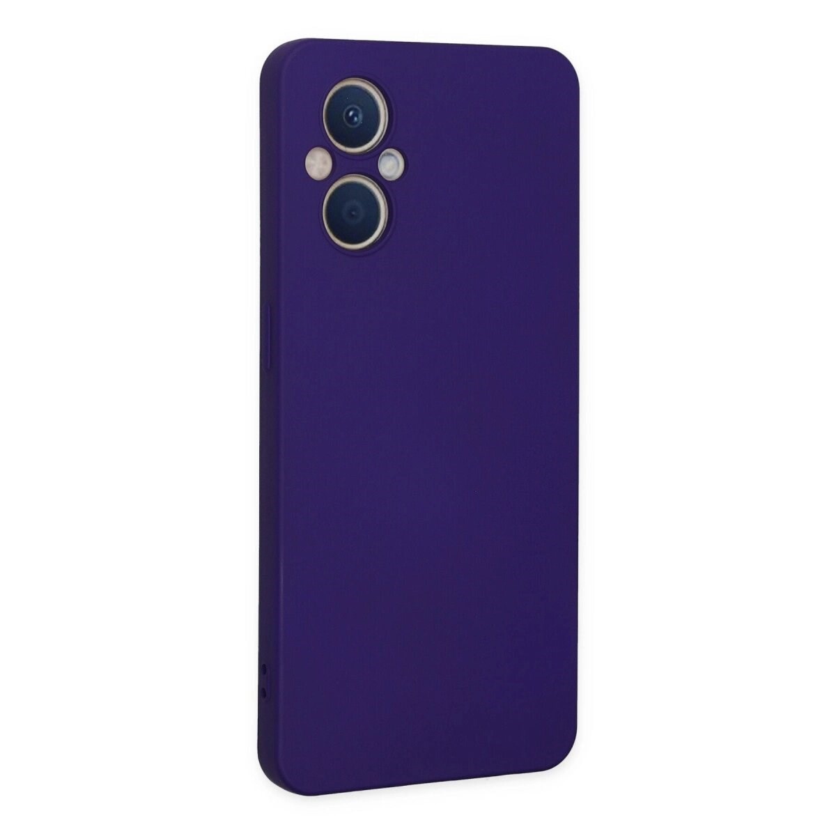 Oppo Reno 7 Lite Kılıf Nano İçi Kadife Silikon - Mor