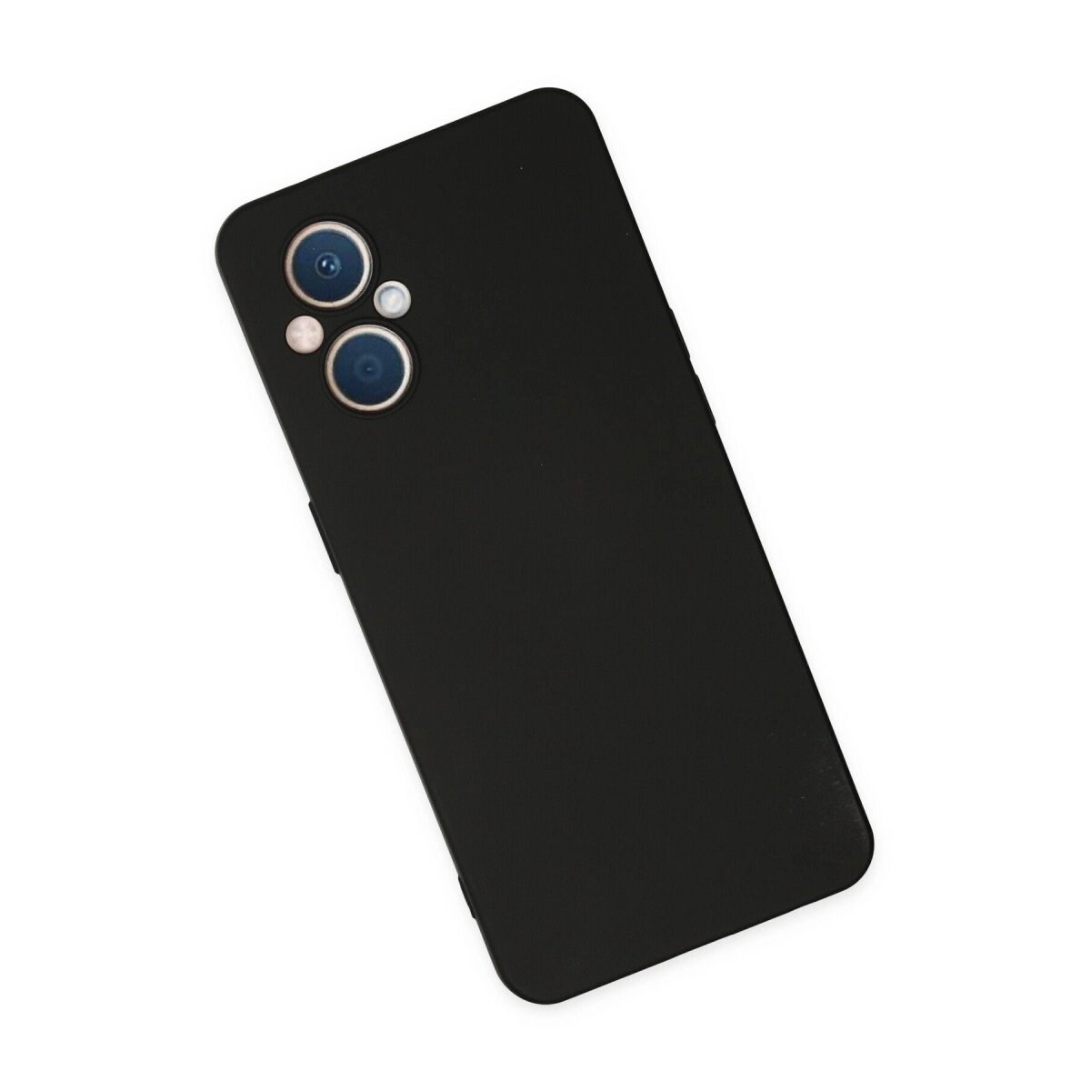 Oppo Reno 7 Lite Kılıf Nano İçi Kadife Silikon - Siyah