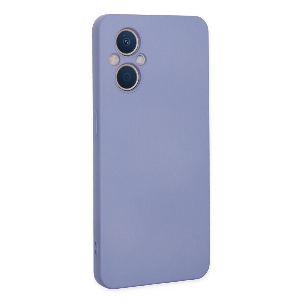 Oppo Reno 7 Lite Kılıf Nano İçi Kadife Silikon - Lila