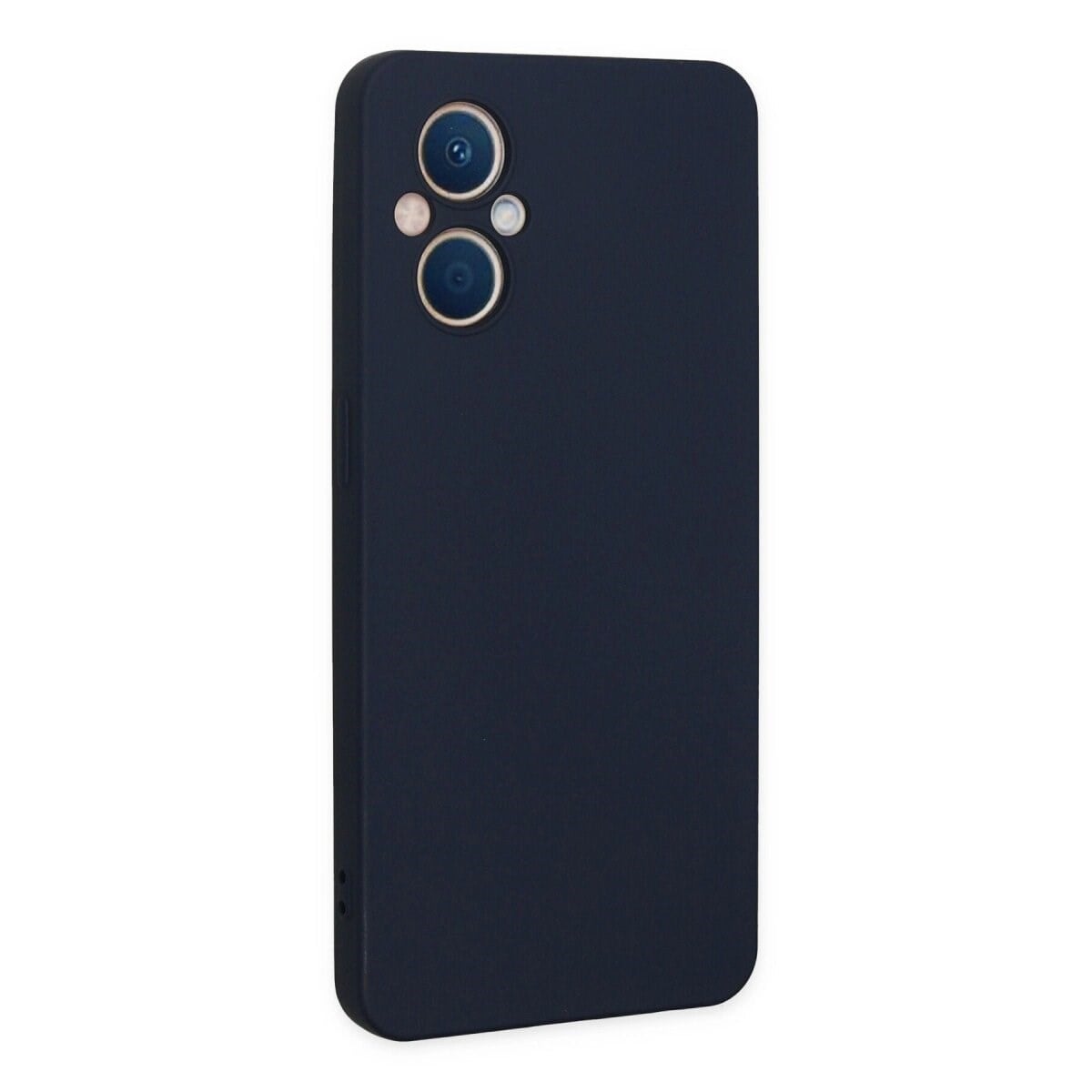 Oppo Reno 7 Lite Kılıf Nano İçi Kadife Silikon - Lacivert