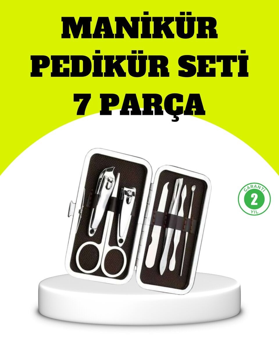Paslanmaz Çelik Kişisel Bakım Seti – 7 Parça