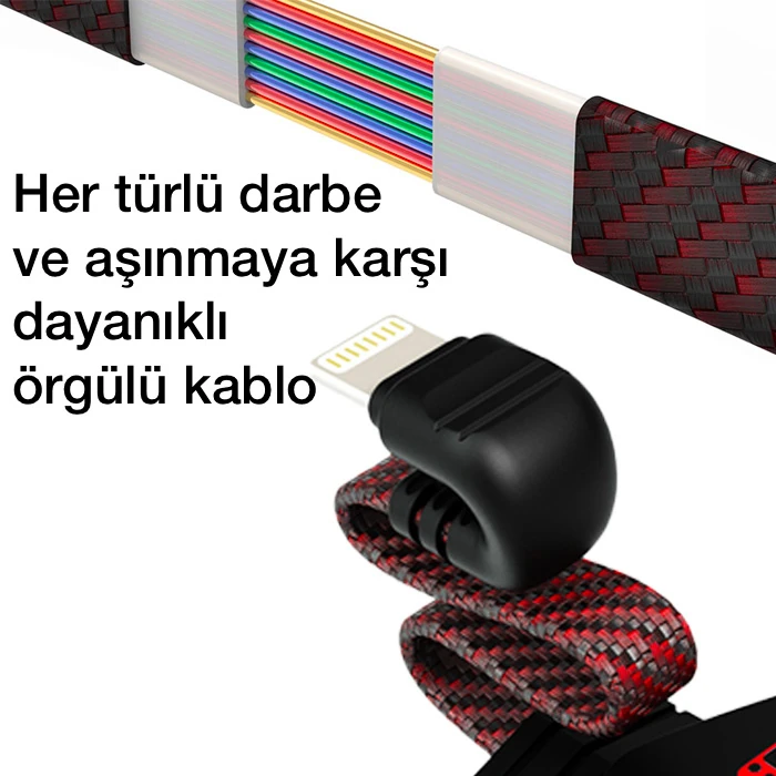 PLEXTONE GS1İP iPhone Mıknatıslı Lightning to Lightning Kulaklık + Hızlı Şarj Adaptörü-(1903)