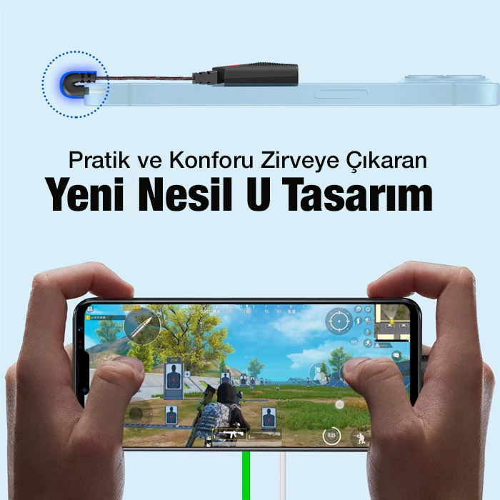 PLEXTONE GS1İP iPhone Mıknatıslı Lightning to Lightning Kulaklık + Hızlı Şarj Adaptörü-(1903)