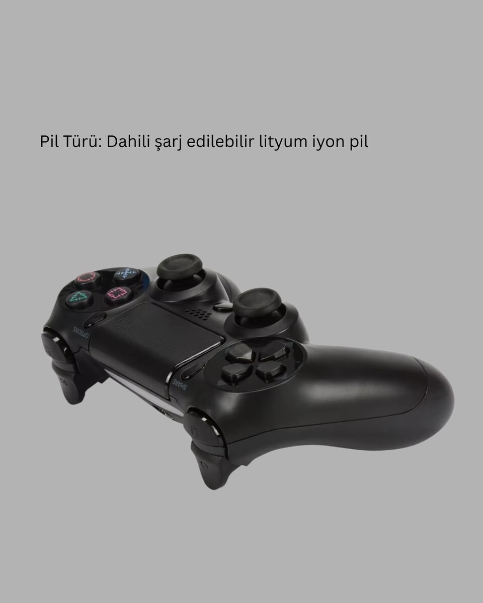 PS4 Uyumlu Kablosuz Oyun Kolu – Gerçekçi Titreşimli Geri Bildirim