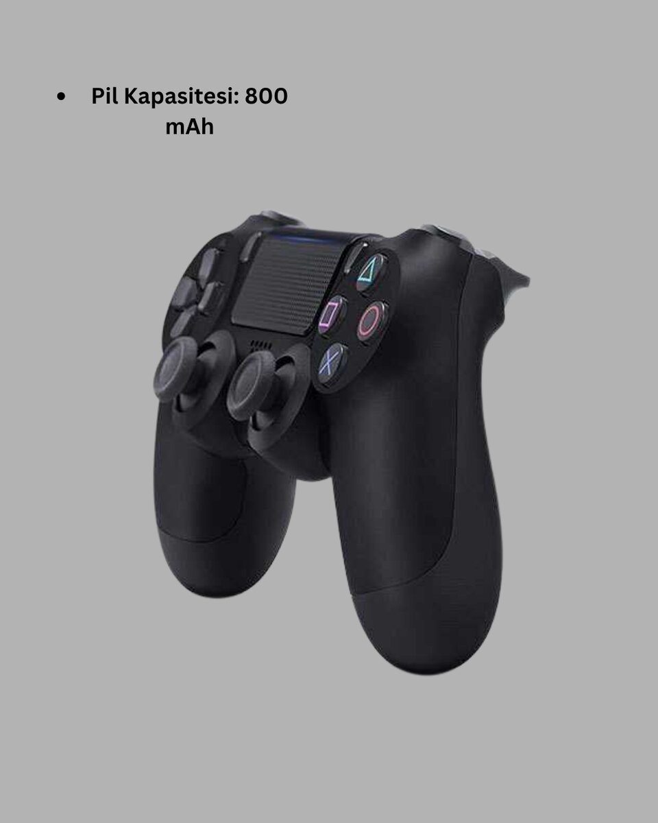 PS4 Uyumlu Kablosuz Oyun Kolu – Gerçekçi Titreşimli Geri Bildirim