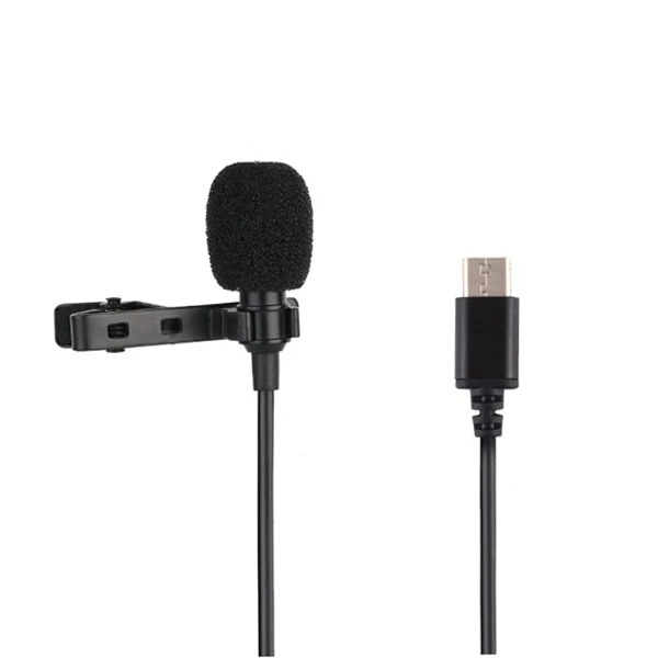 PULUZ Type-C Profesyonel Telefon Youtuber Yaka Mikrofonu 1.5m-(1903)