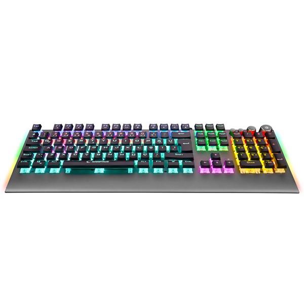 RAMPAGE KB-R210 FAVORY Rainbow Aydınlatmalı Kristal Red Switch Mekanik Gaming Oyuncu Klavyesi