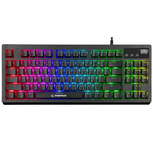 Rampage KB-R320 ARDOR FULL RGB E-Spor Blue Switch Mekanik Gaming Oyuncu Klavyesi