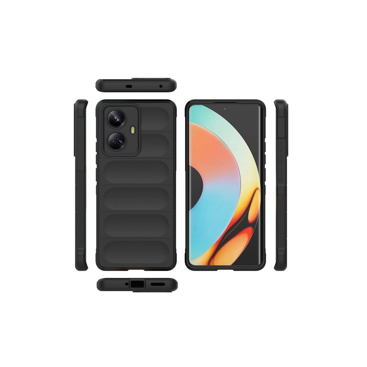 Realme 10 Pro 5g Kılıf Optimum Silikon - Koyu Yeşil