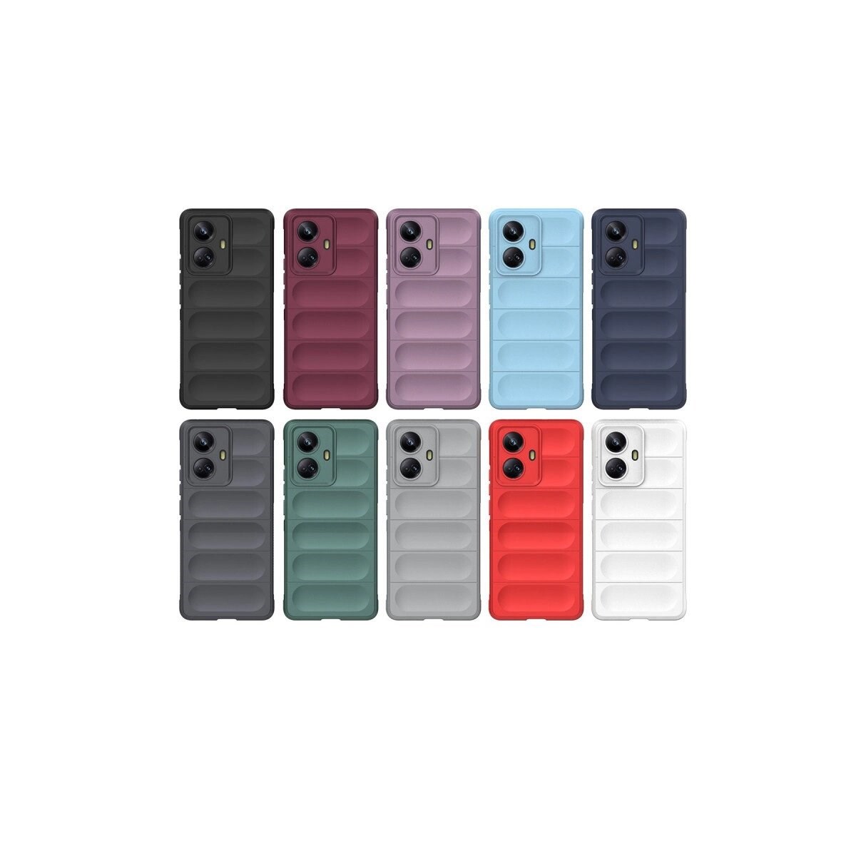Realme 10 Pro 5g Kılıf Optimum Silikon - Koyu Yeşil
