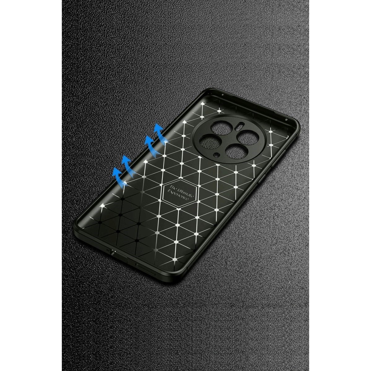 Realme 12 Pro Plus Kılıf Auto Focus Karbon Kapak - Siyah