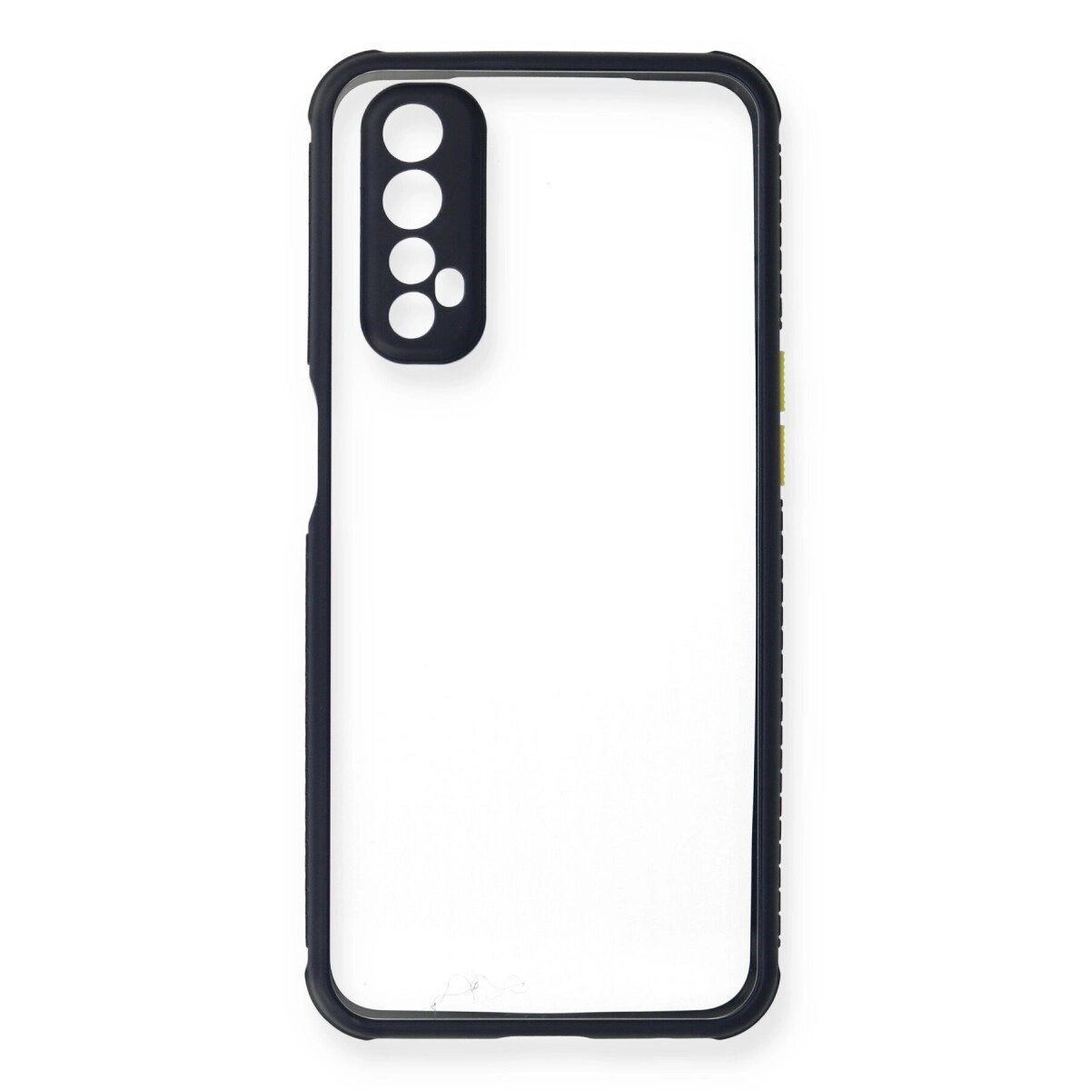 Realme 7 Kılıf Miami Şeffaf Silikon - Lacivert