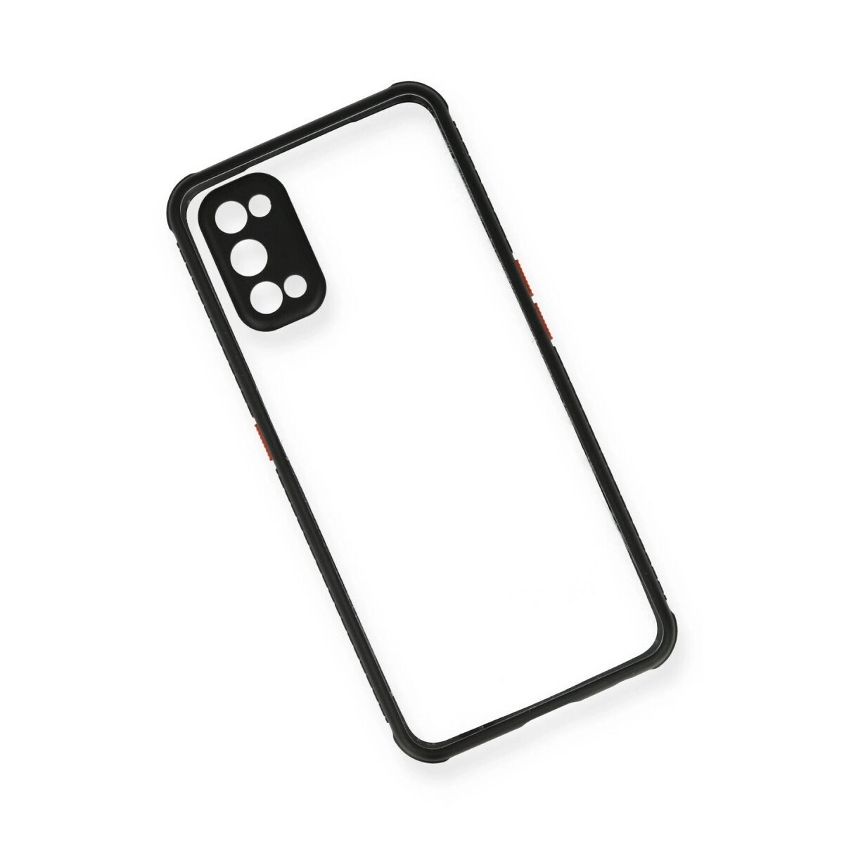 Realme 7 Pro Kılıf Miami Şeffaf Silikon - Siyah