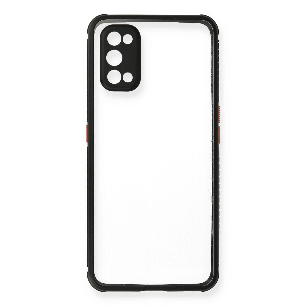 Realme 7 Pro Kılıf Miami Şeffaf Silikon - Siyah