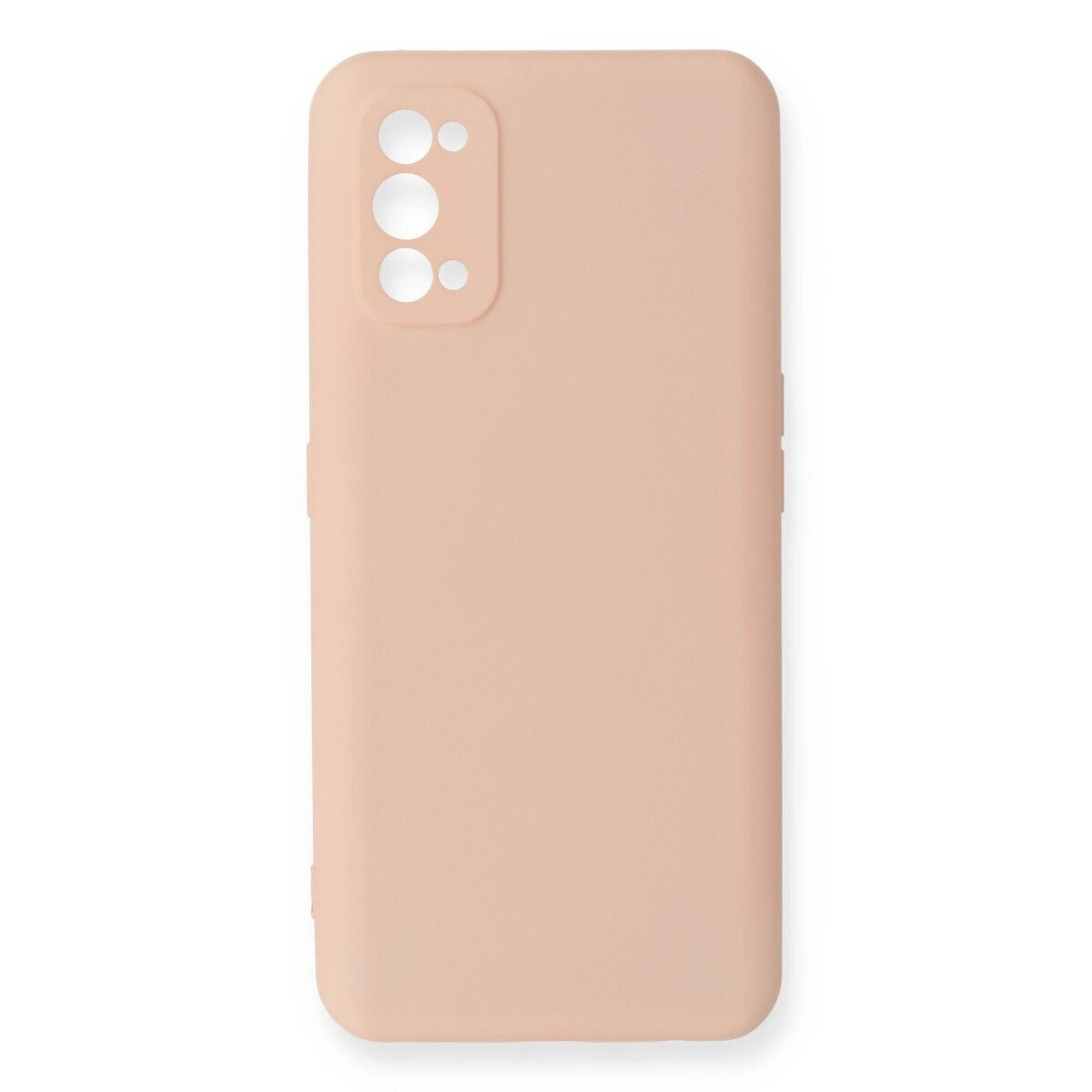 Realme 7 Pro Kılıf Nano İçi Kadife Silikon - Pudra