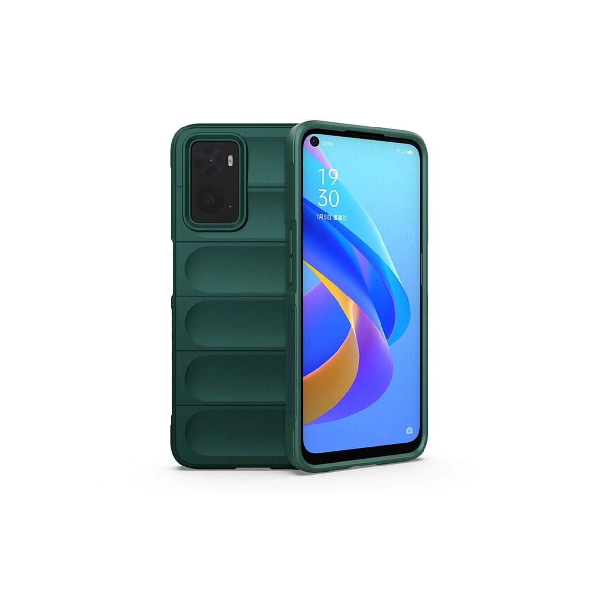 Realme 9i 4g Kılıf Optimum Silikon - Koyu Yeşil