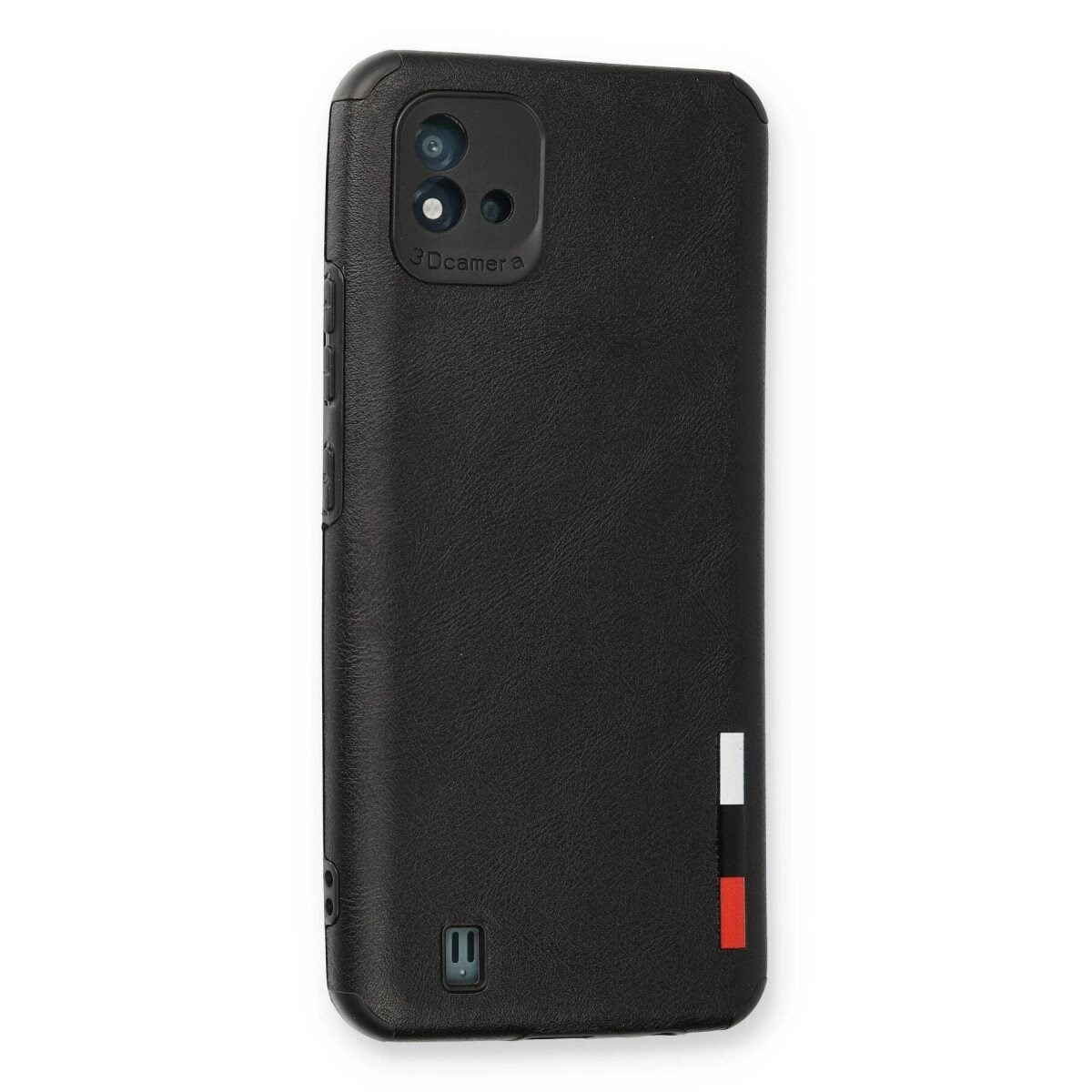 Realme C11 2021 Kılıf Loop Deri Silikon - Siyah