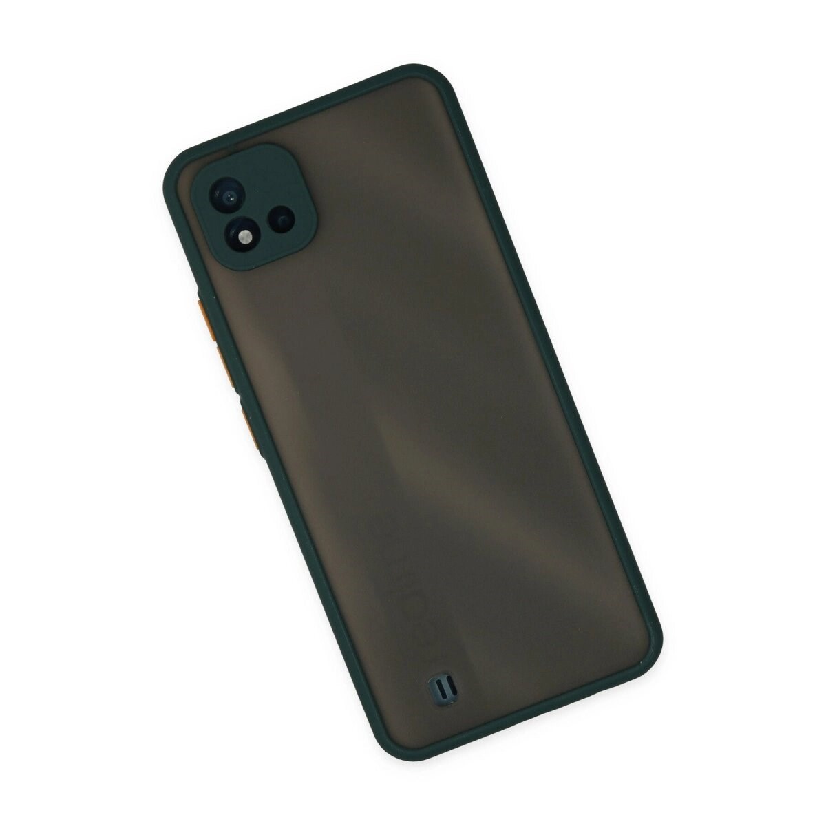 Realme C11 2021 Kılıf Montreal Silikon Kapak - Yeşil