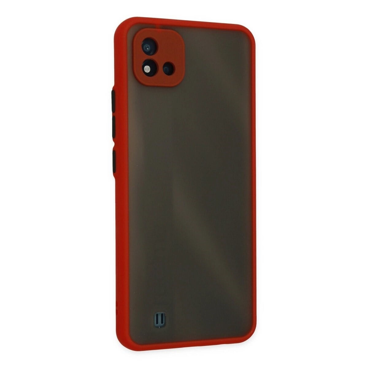 Realme C11 2021 Kılıf Montreal Silikon Kapak - Kırmızı