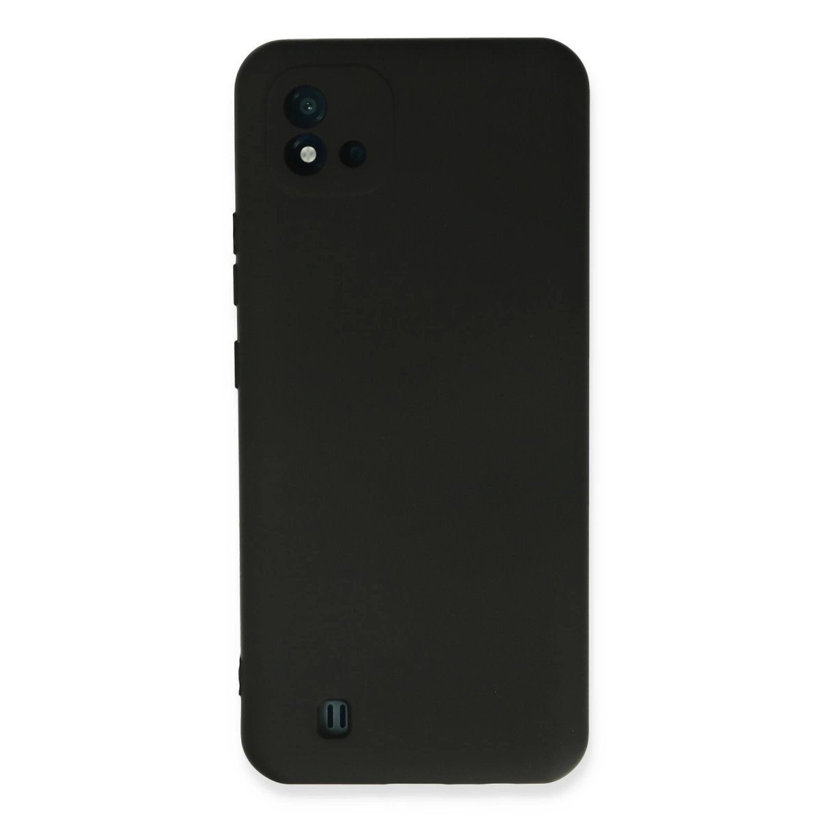 Realme C11 2021 Kılıf Nano İçi Kadife Silikon - Siyah