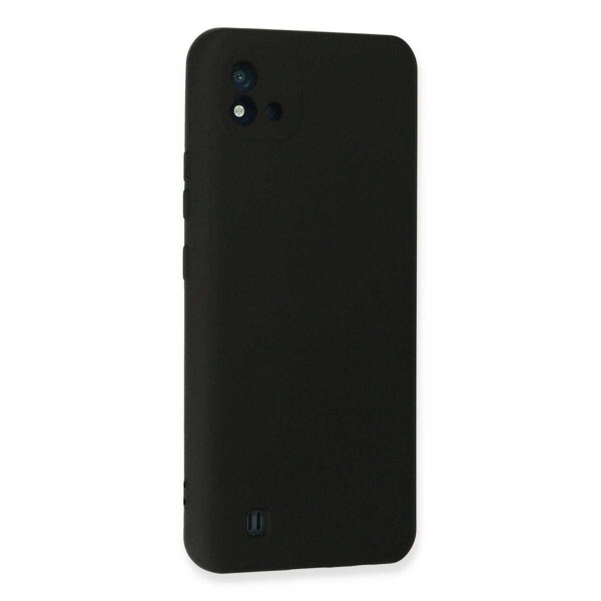 Realme C11 2021 Kılıf Nano İçi Kadife Silikon - Siyah