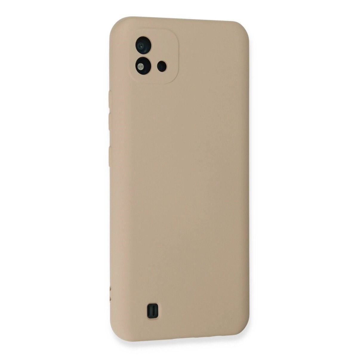 Realme C11 2021 Kılıf Nano İçi Kadife Silikon - Pudra