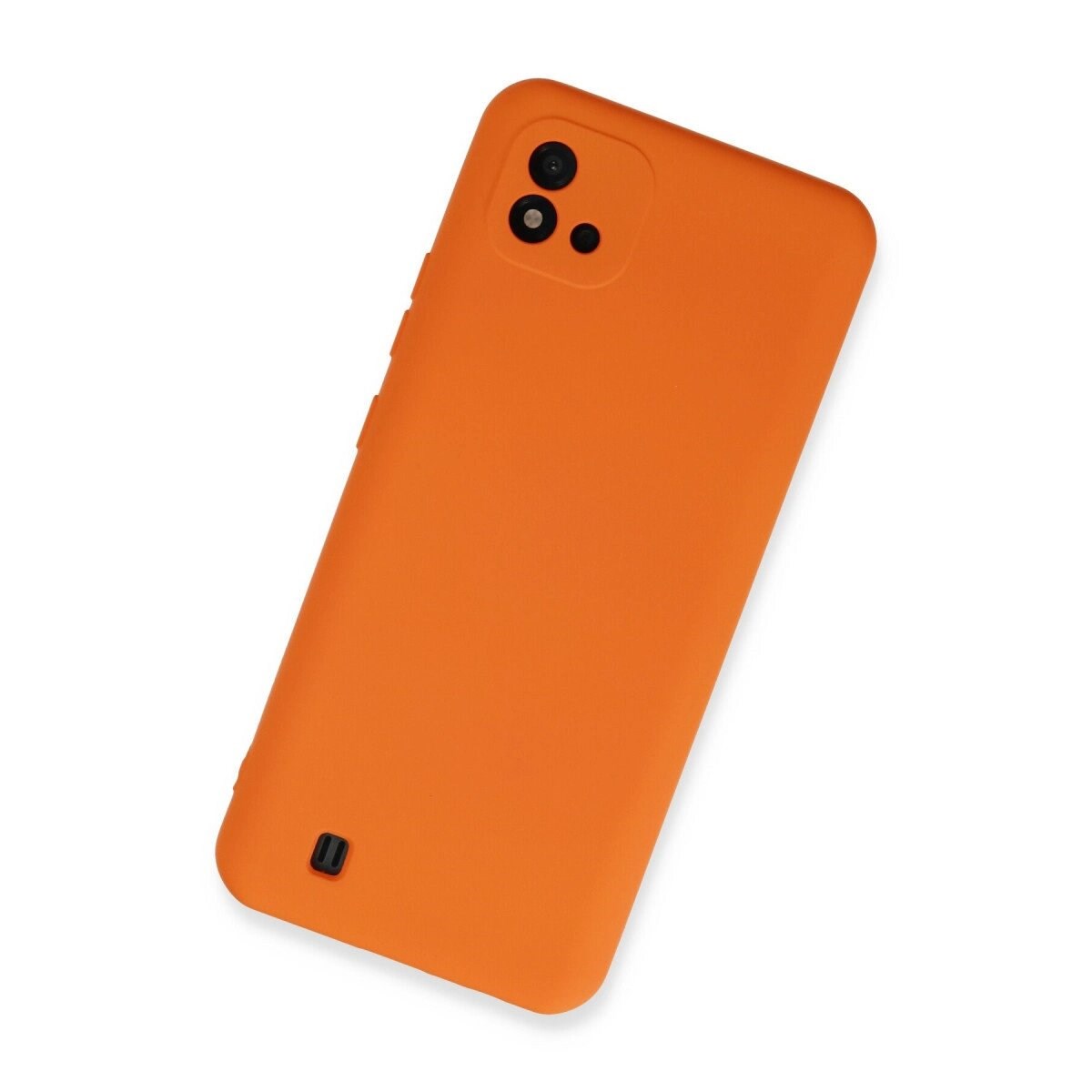 Realme C11 2021 Kılıf Nano İçi Kadife Silikon - Turuncu