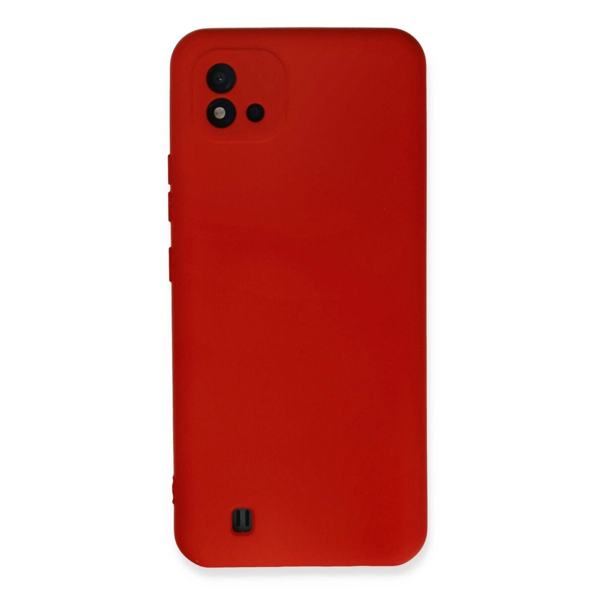 Realme C11 2021 Kılıf Nano İçi Kadife Silikon - Kırmızı