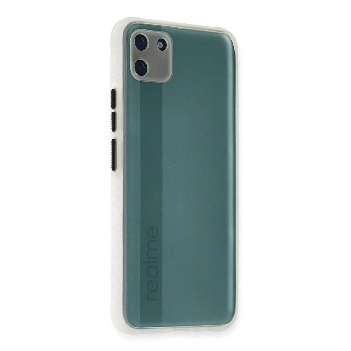 Realme C11 Kılıf Miami Şeffaf Silikon - Şeffaf