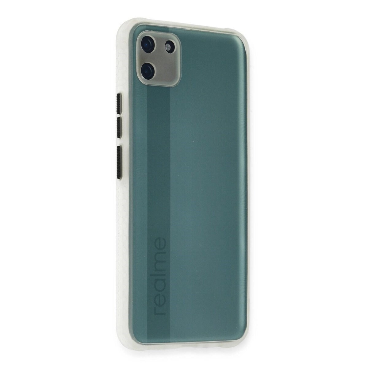 Realme C11 Kılıf Miami Şeffaf Silikon - Şeffaf