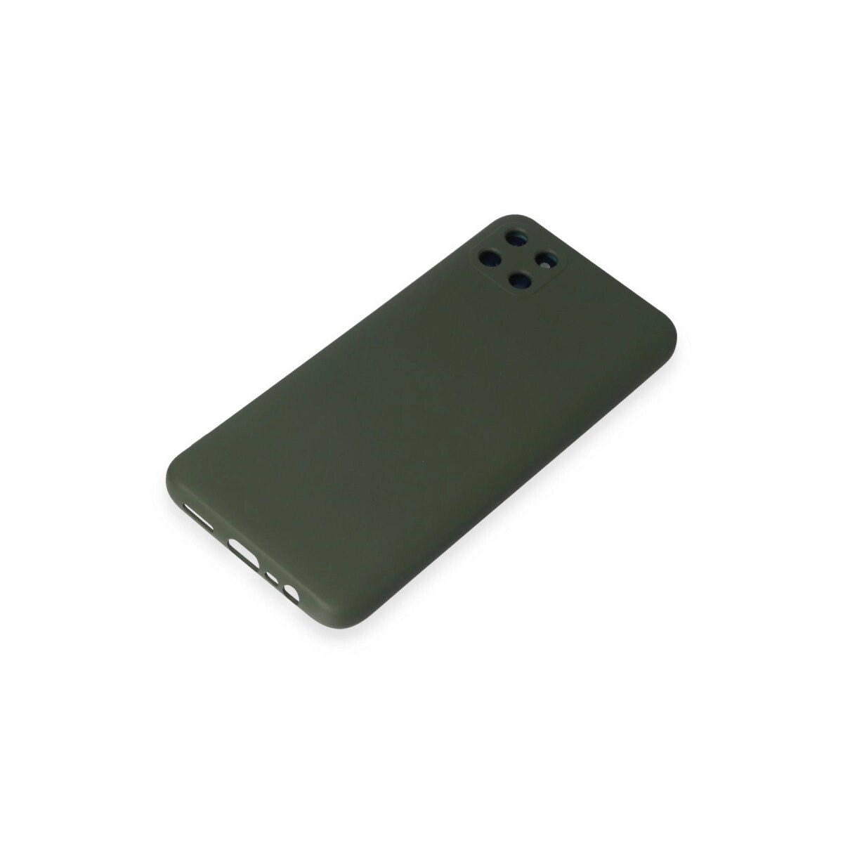 Realme C11 Kılıf Nano İçi Kadife Silikon - Koyu Yeşil