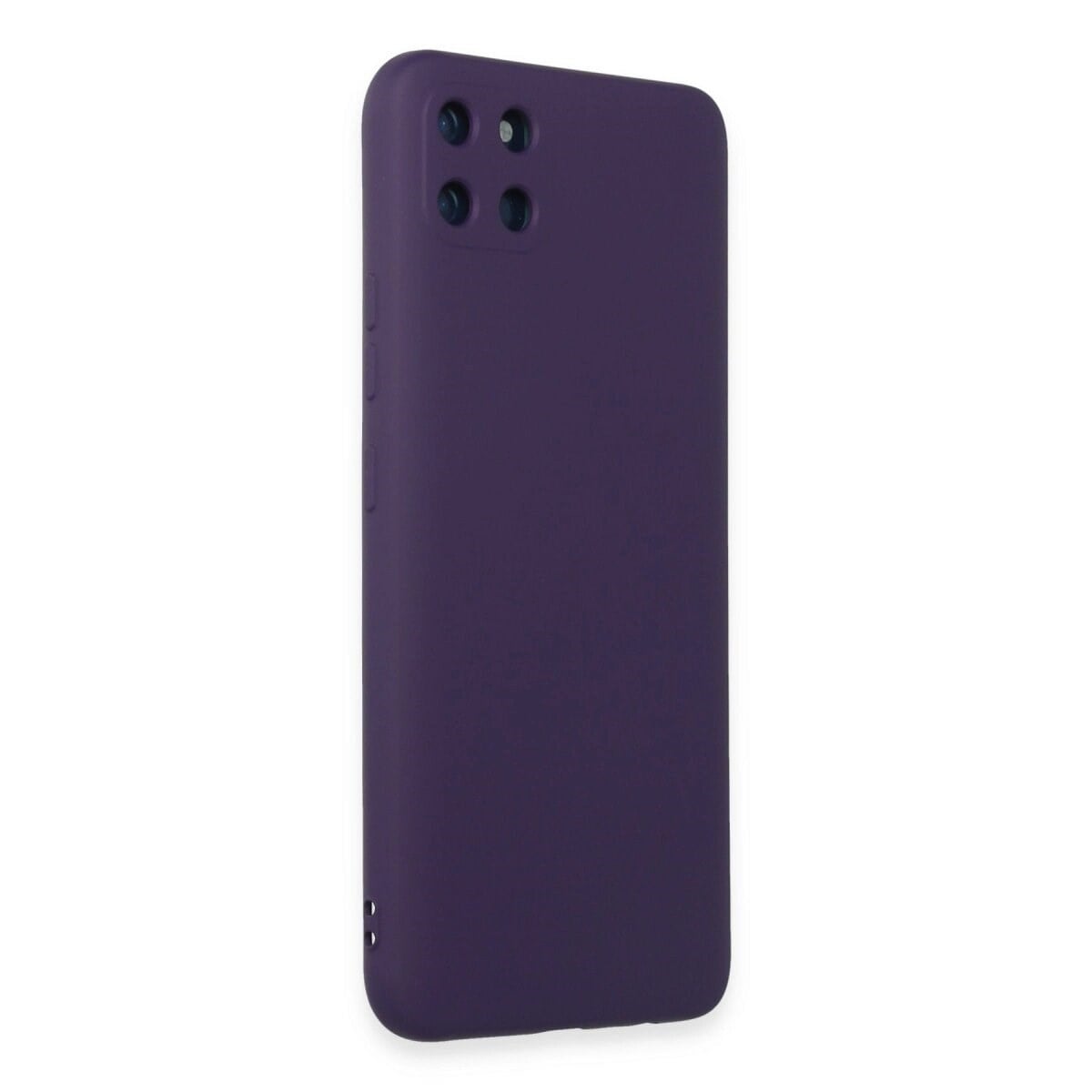 Realme C11 Kılıf Nano İçi Kadife Silikon - Mor