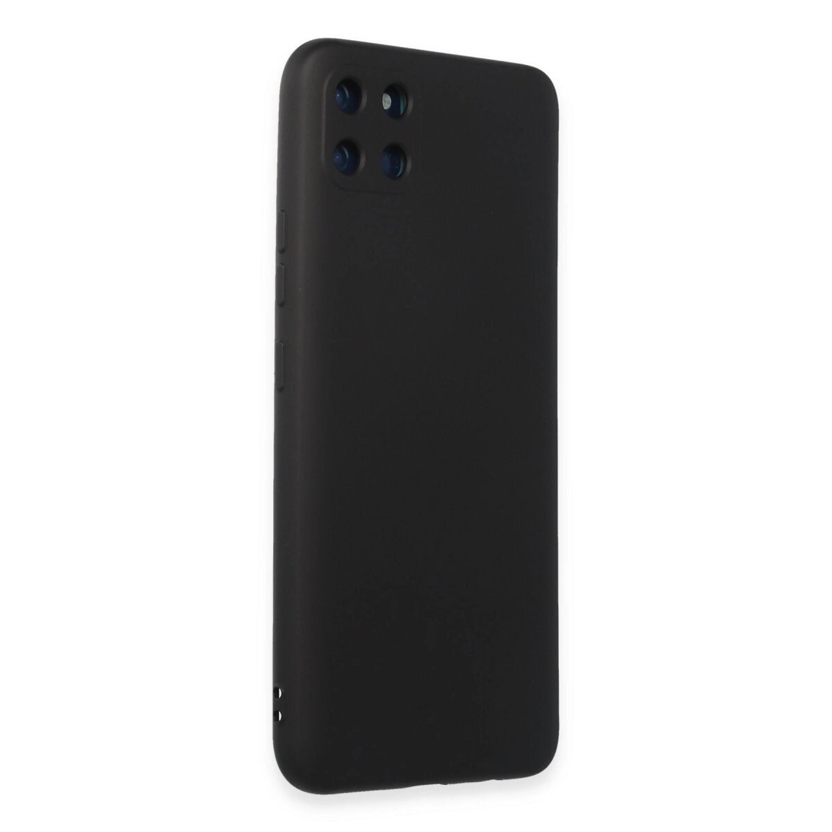 Realme C11 Kılıf Nano İçi Kadife Silikon - Siyah